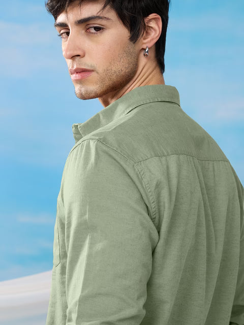 Cotton Linen: Light Green