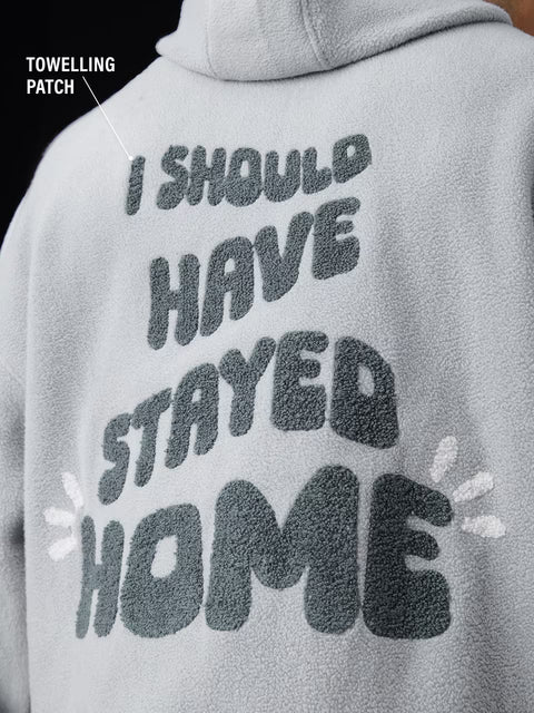 Pullover Hoodie: Just Stay Home
