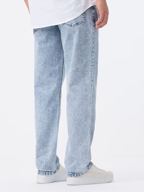 Straight-Fit Denim: Seastone