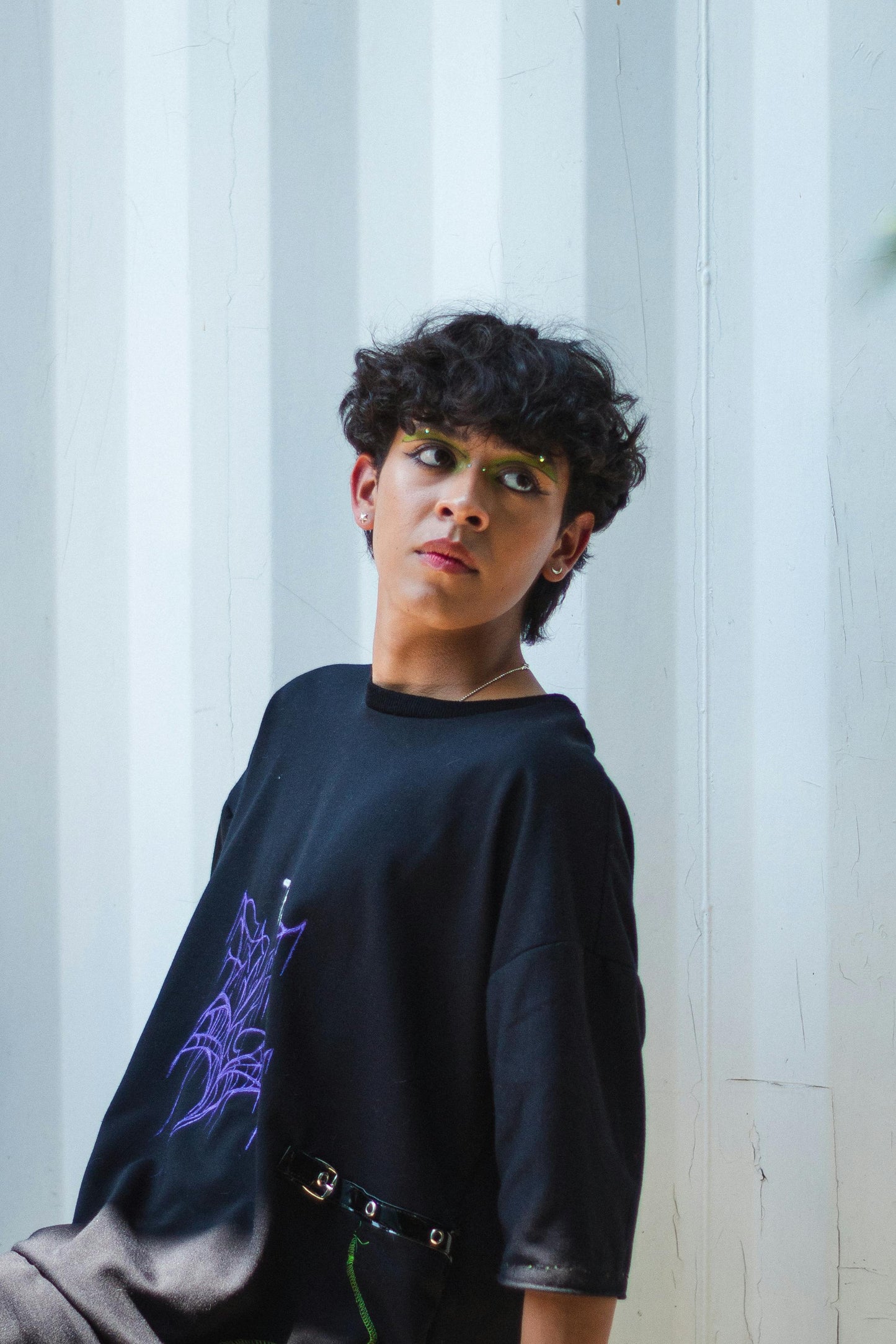 Midnight Web Oversized Tee