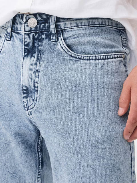 Straight-Fit Denim: Seastone