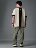 Official Ben 10: Omnitrix Men Cream Oversized Fit T-Shirt