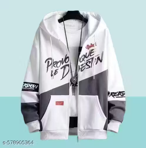 Fashionable Men's Hoodie | Street Style Printed Hoodie Jacket