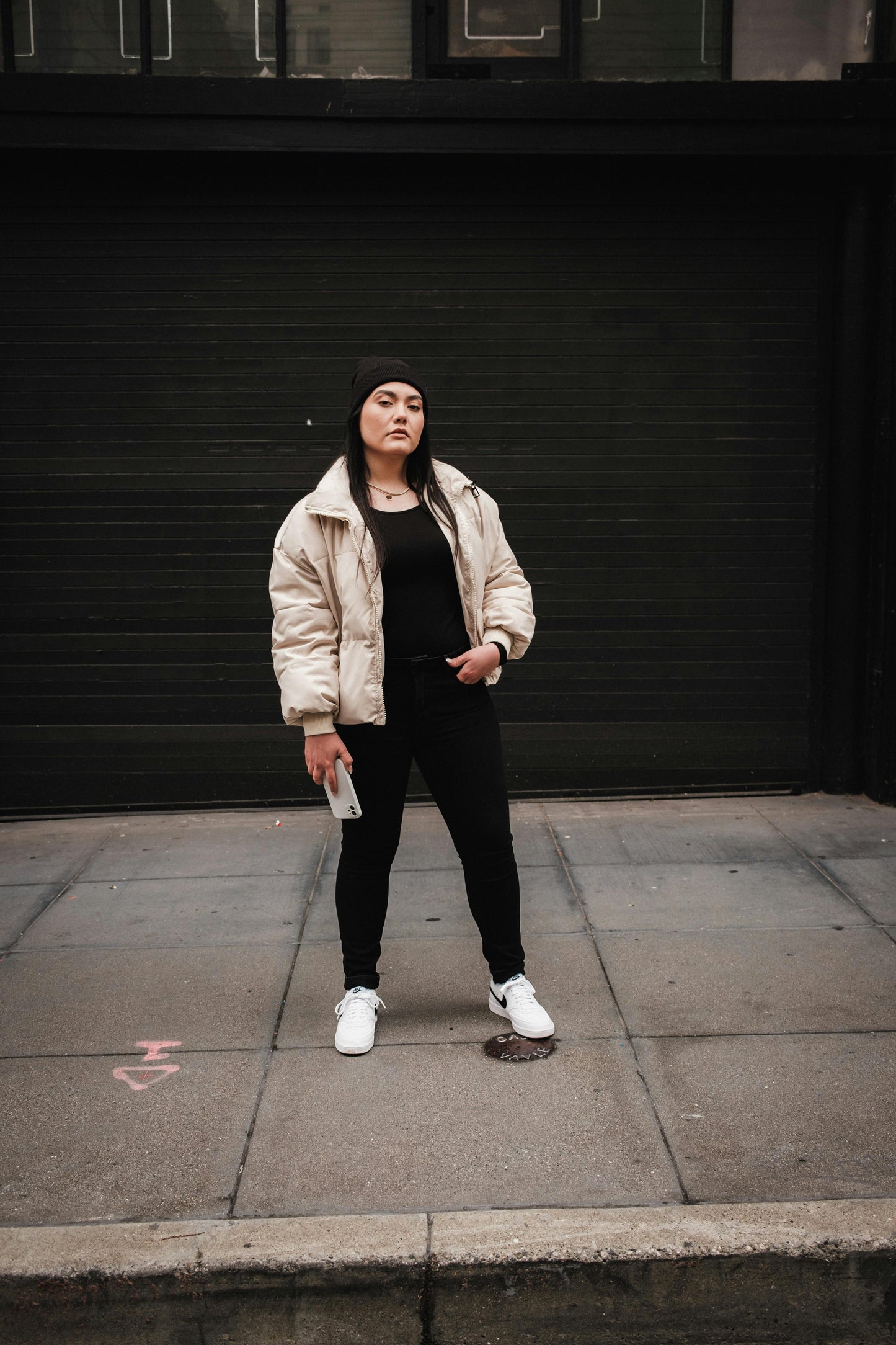 Women's Premium Beige Puffer Jacket