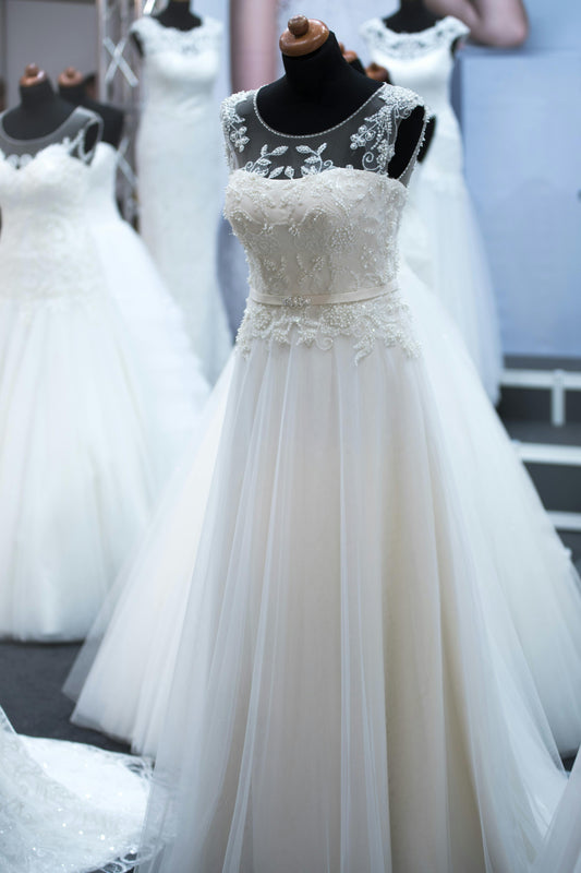 Ivory Bloom Lace Bridal Gown