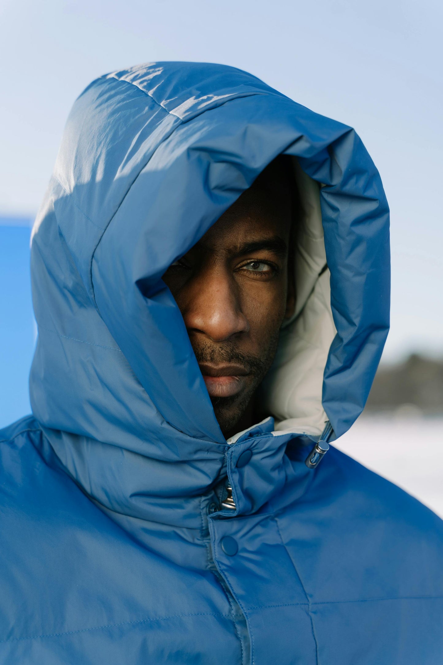 Premium Heavy-Duty Blue Puffer Jacket – Winter Protection – Unisex