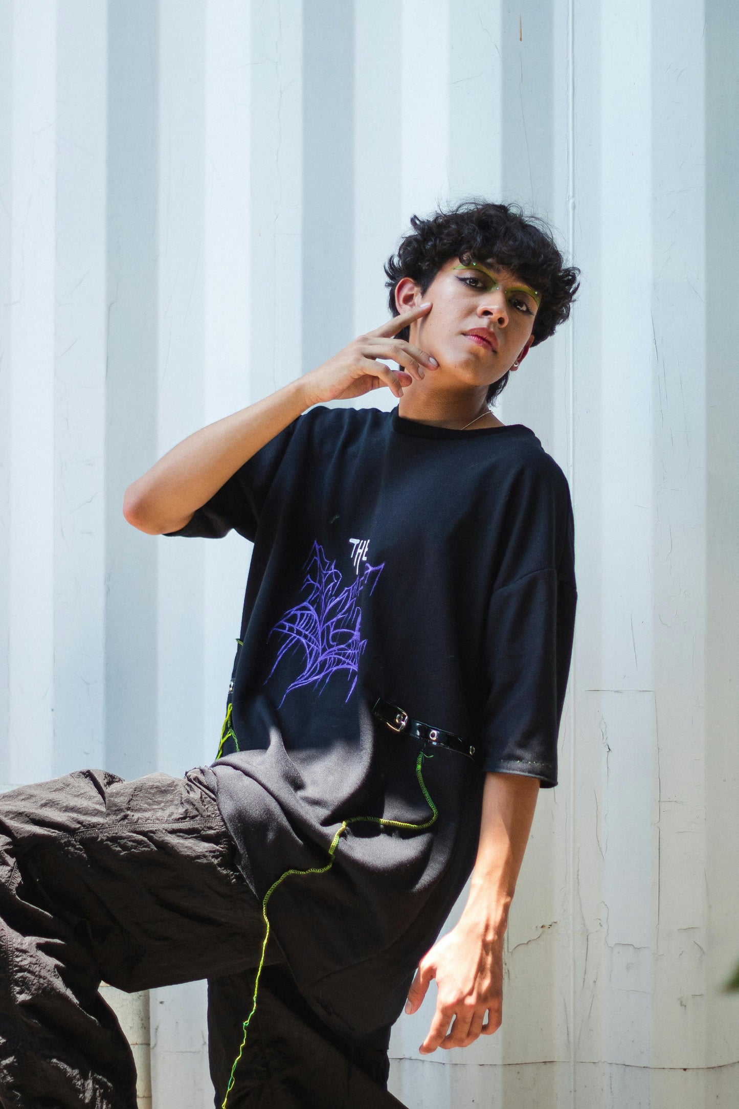 Midnight Web Oversized Tee