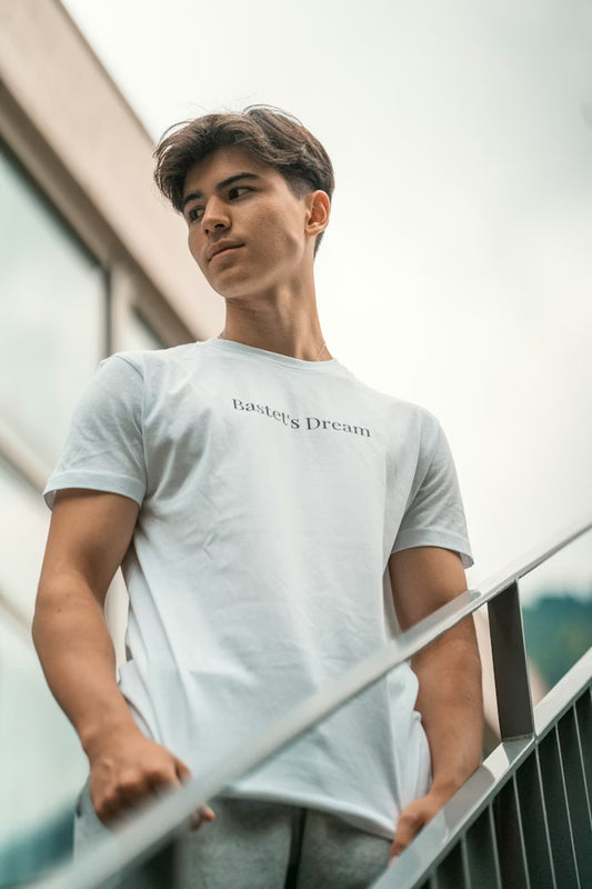 White half Shoulders T-shirt